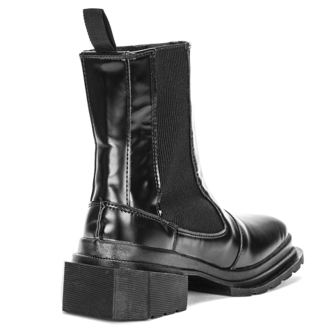 Bota Chelsea Montero Verniz Preto - loja online