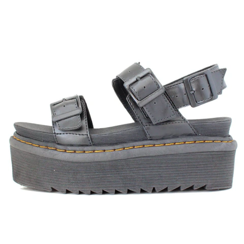 Sandália Plataforma Estilo Veggie Shoes Júlia Preto na internet