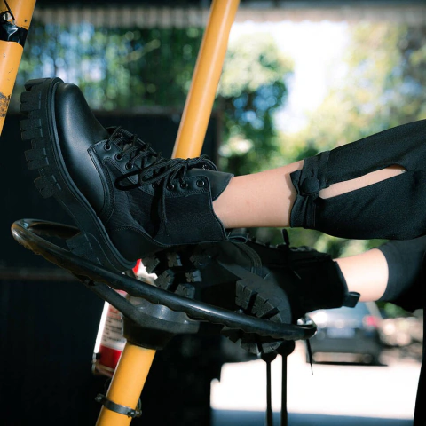 Coturno Tratorado Hera Estilo Veggie Shoes Preto All Black - comprar online