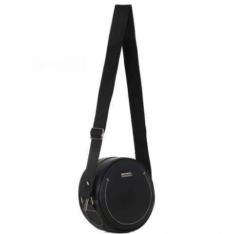 Bolsa Vegan Beggie Redonda Smile Preta na internet