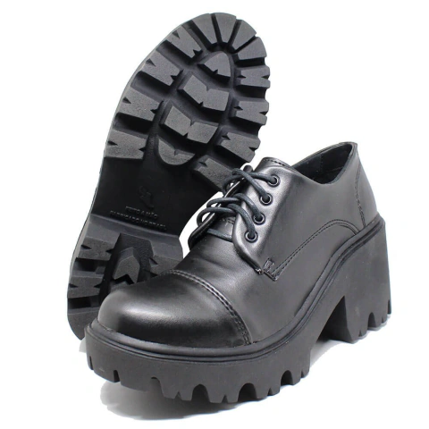 Sapato Plataforma Matilda Preto - loja online