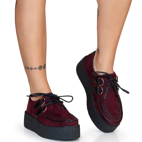 Creeper Acamurçado Vinho Estilo Veggie Shoes - comprar online