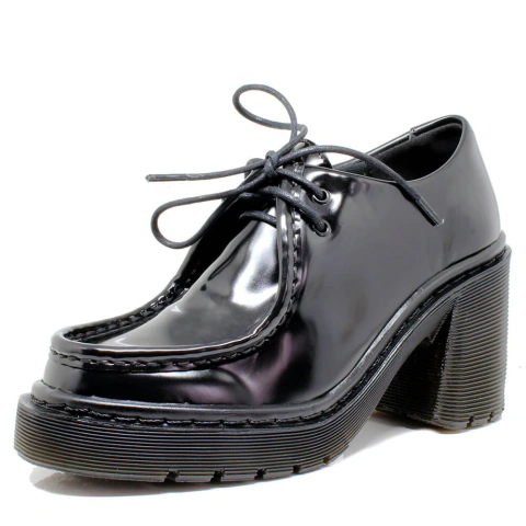 Sapato Plataforma Jasmin Estilo Veggie Verniz Preto na internet