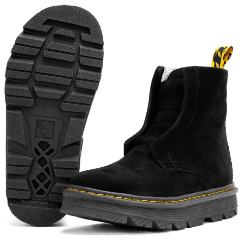 Bota Estilo Veggie York Acamurçado Preto na internet