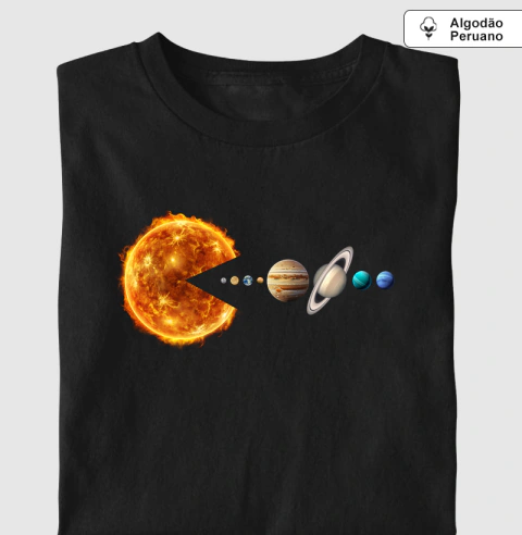 Sistema Solar (Pac Man) [ALGODÃO PERUANO]