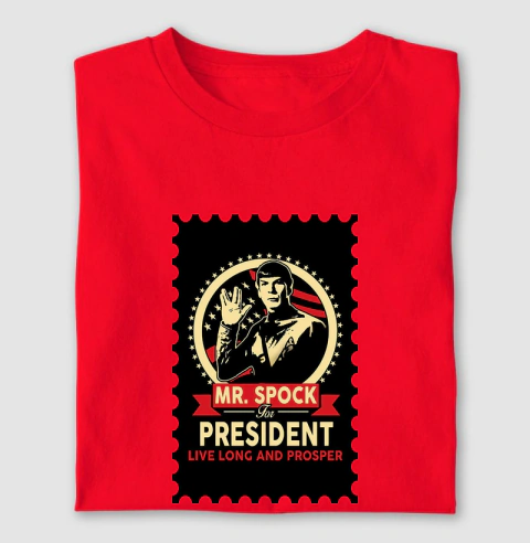 Vulcans For President Stamp