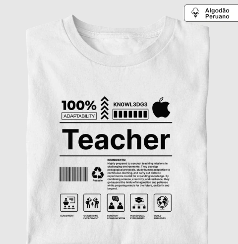 Teacher [ALGODÃO PERUANO]