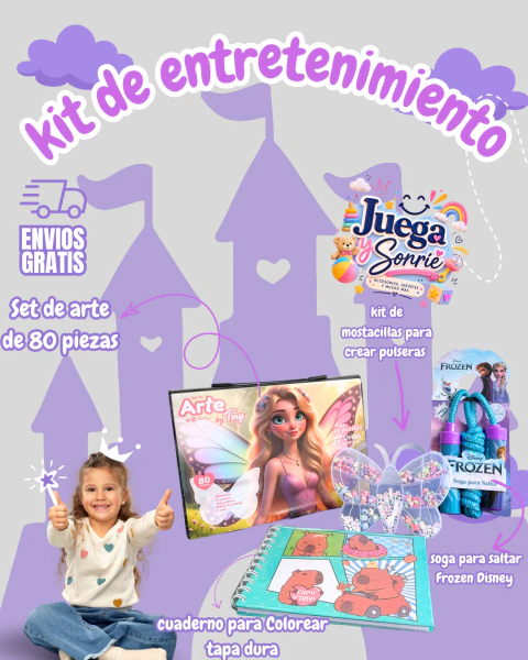 KIT DE ENTRETENIMIENTO+ENVÍO GRATIS A SUCURSAL