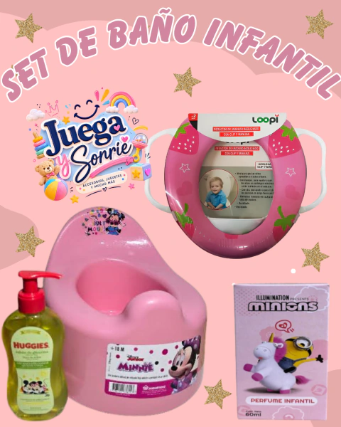 SET DE BAÑO INFANTIL+ENVÍO GRATIS A SUCURSAL