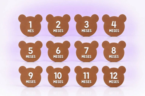 Kit Placas de Mesversário