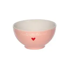 Bowls de Porcelana L'Amour Rosa 440 ml