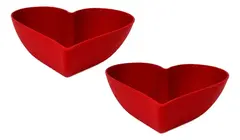 Bowl de Melamina Formato Coração Vermelho 33 cm - comprar online