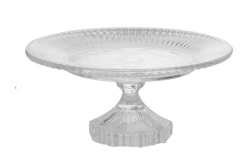 Prato para Bolo de Cristal Renaissance 18,5cm x 9,5cm