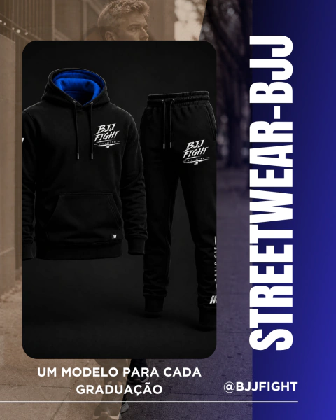 CONJUNTO MOLETOM STREETWEAR (AZUL)