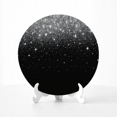 Mini Painel Redondo 50x50 Veste Fácil Tema Glitter