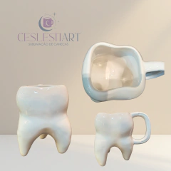 Caneca 3D Dente em Cerâmica dentista - comprar online