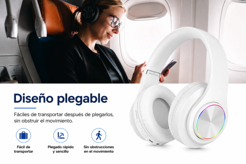 Auriculares Over-Ear Inalámbricos Bluetooth 5.0
