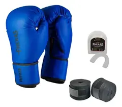 Kit Luva De Boxe Muay Thai Mma Bandagem E Bucal Fheras na internet