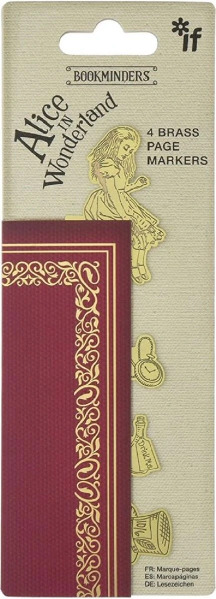 Marcador de Hojas de Laton: Alice in Wonderland