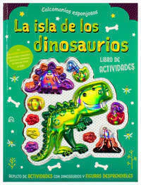 Calcomanias esponjosas: la isla de los dinosaurios