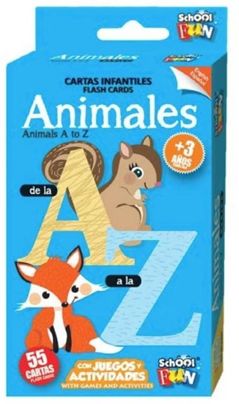 Flash Cards: Animales De La A A La Z
