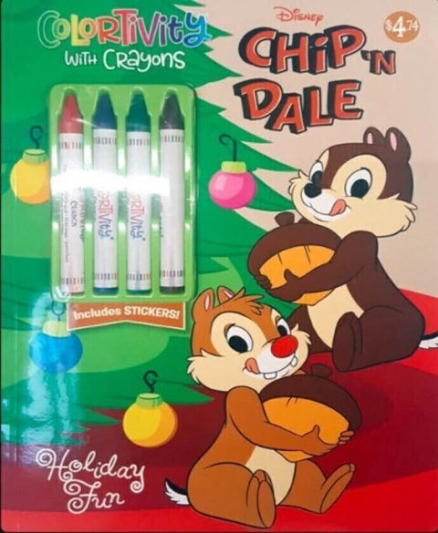 Chip N Dale (Colortivity with crayons)