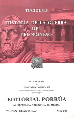 HISTORIA DE LA GUERRA DEL PELOPONESO (SC290)