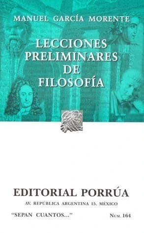 LECCIONES PRELIMINARES DE FILOSOFIA (SC164)