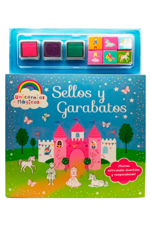 Unicornios mágicos (sellos y garabatos)