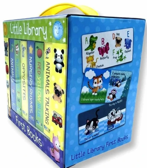 Little library first books: english children educational 6 board books set