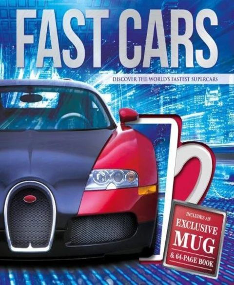 FAST CARS LIBRO MAS TAZA