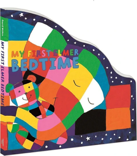 My first elmer bedtime : shaped board book