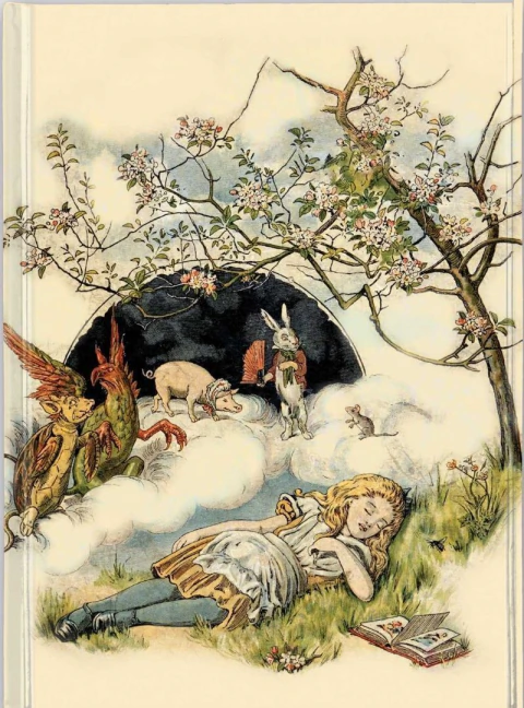 Libreta British Library: Alice Asleep, From Alices Adventures In Wonderland