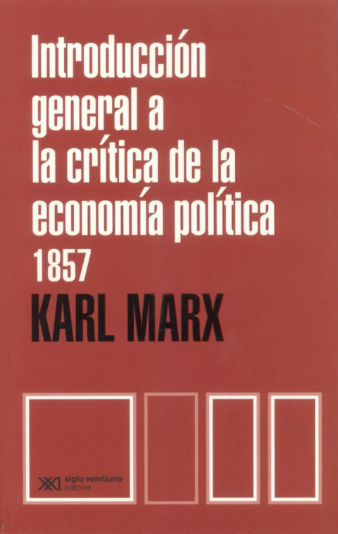Introducción general a la critica de la economía política 1857