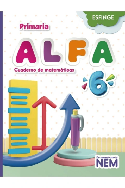 Alfa Cuaderno de matemáticas primaria 6