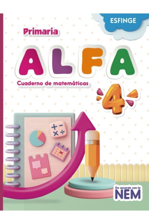 Alfa Cuaderno de matemáticas primaria 4