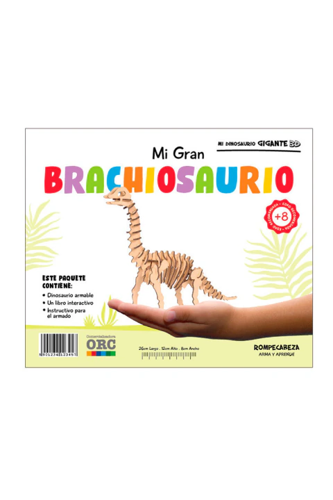 MI DINOSAURIO GIGANTE 3D BRANCHIOSAURIO