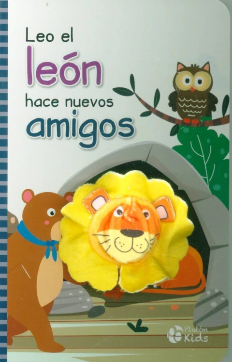 Leo el león hace nuevos amigos. (Libro con títere)