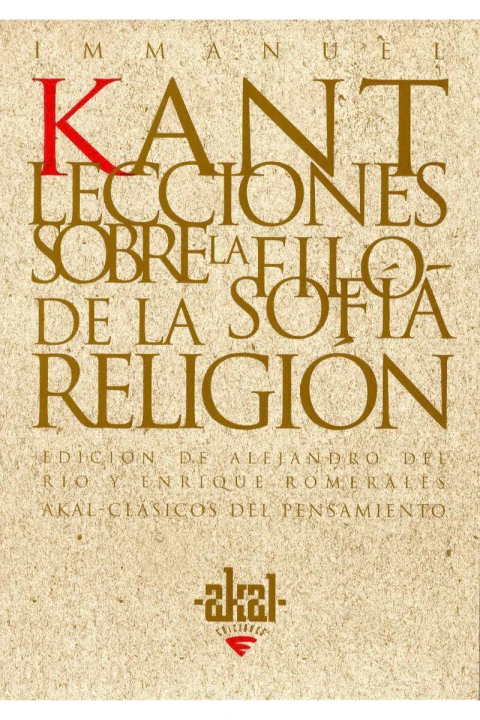 LECCIONES SOBRE LA FILOSOFIA DE LA RELIGION