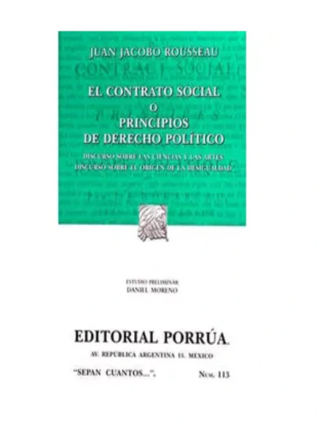 EL CONTRATO SOCIAL (SC113)