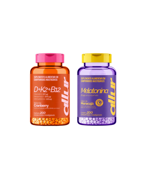 Combo Dia e Noite: Melatonina + Vitamina D+K2+B12