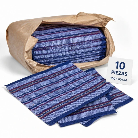 Jerga Índigo 100 cm X 60 cm 10 Pz