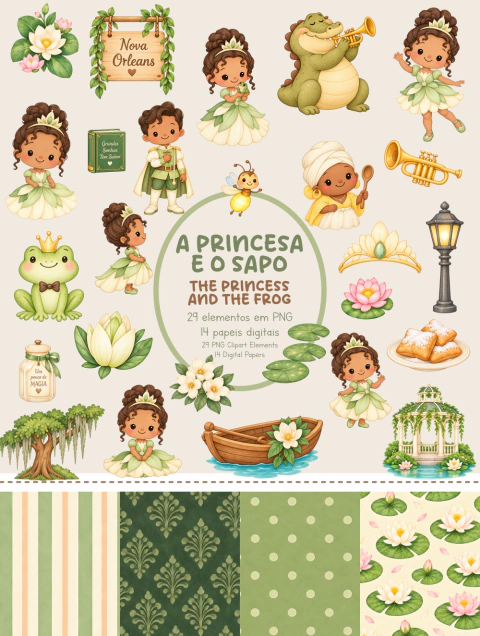 Kit Digital A PRINCESA E O SAPO