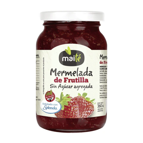 Mermelada de Frutilla sin azucar agregada