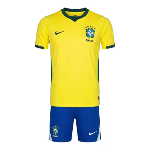 Kit Infantil Seleção Brasileira I 26/27 - Nike - Amarelo e azul - comprar online