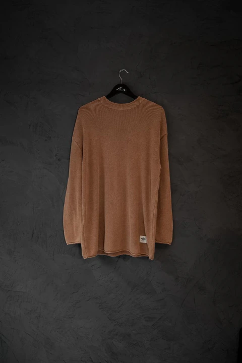 SWEATER MAGLIA CAMEL WASHED