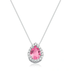 COLAR PRINCESA GOTA ROSA