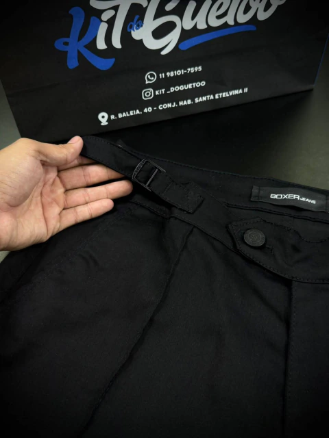 Calça Alfaiataria com Vinco - Preta - 0147 - comprar online