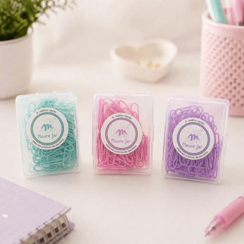 Clip de papel PASTEL c/ 24 Und