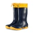 Bota Calfor Pampeana Nieve Infantil PVC Cano Longo com Amarra Azul e Amarelo 24/25 - comprar online